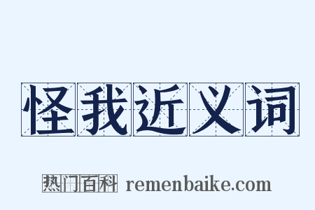 怪我近义词是什么意思的图片